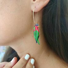 Load image into Gallery viewer, READY TO SHIP Kula Resin Hoop Earrings - 14k Gold Fill FJD$