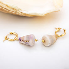 Load image into Gallery viewer, CONTACT US TO RECREATE THIS SOLD OUT STYLE Shell Huggie Earrings - 14k Gold Fill FJD$