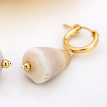 Load image into Gallery viewer, CONTACT US TO RECREATE THIS SOLD OUT STYLE Shell Huggie Earrings - 14k Gold Fill FJD$