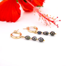 Load image into Gallery viewer, CONTACT US TO RECREATE THIS SOLD OUT STYLE Tahitian Keshi Pearl Huggie Earrings - 14k Gold Fill FJD$