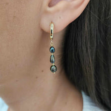 Load image into Gallery viewer, CONTACT US TO RECREATE THIS SOLD OUT STYLE Tahitian Keshi Pearl Huggie Earrings - 14k Gold Fill FJD$