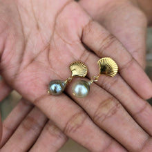 Load image into Gallery viewer, READY TO SHIP Civa Fiji Pearl Earrings - Gold Plated FJD$