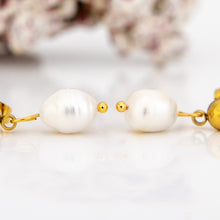 Load image into Gallery viewer, READY TO SHIP Freshwater Pearl Stud Earrings - Gold Plated FJD$