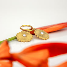 Load image into Gallery viewer, READY TO SHIP Freshwater Pearl Hoop Earrings - Gold Plated FJD$