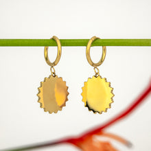 Load image into Gallery viewer, READY TO SHIP Freshwater Pearl Hoop Earrings - Gold Plated FJD$