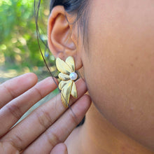 Load image into Gallery viewer, READY TO SHIP Freshwater Pearl Stud Earrings - Gold Plated FJD$