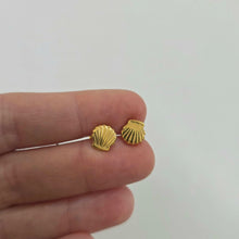 Load image into Gallery viewer, Shell Stud Earrings - Gold Plated FJD$