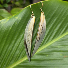 Load image into Gallery viewer, READY TO SHIP Mother of Pearl Earrings - 18k Gold Vermeil FJD$