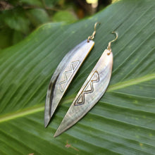 Load image into Gallery viewer, READY TO SHIP Mother of Pearl Earrings - 18k Gold Vermeil FJD$