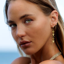 Load image into Gallery viewer, Shark Tooth Earrings - 18k Gold Vermeil FJD$