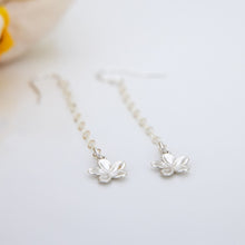 Load image into Gallery viewer, READY TO SHIP Frangipani Charm Drop Earrings - 925 Sterling Silver FJD$