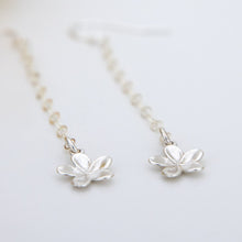 Load image into Gallery viewer, READY TO SHIP Frangipani Charm Drop Earrings - 925 Sterling Silver FJD$