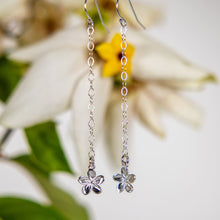 Load image into Gallery viewer, READY TO SHIP Frangipani Charm Drop Earrings - 925 Sterling Silver FJD$