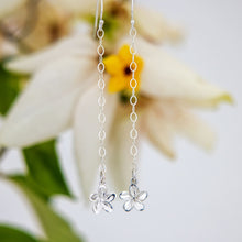 Load image into Gallery viewer, READY TO SHIP Frangipani Charm Drop Earrings - 925 Sterling Silver FJD$