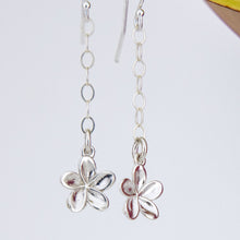 Load image into Gallery viewer, READY TO SHIP Frangipani Charm Drop Earrings - 925 Sterling Silver FJD$