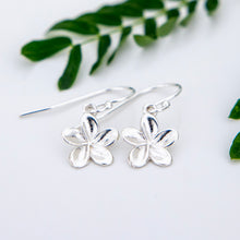 Load image into Gallery viewer, READY TO SHIP Frangipani Charm Drop Earrings - 925 Sterling Silver FJD$