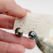 Load image into Gallery viewer, READY TO SHIP - Fiji Pearl Huggie Earrings - 925 Sterling Silver FJD$