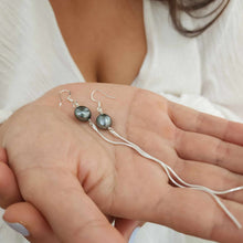 Load image into Gallery viewer, READY TO SHIP Fiji Keshi Pearl Drop Earrings - 925 Sterling Silver FJD$