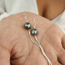 Load image into Gallery viewer, READY TO SHIP Fiji Keshi Pearl Drop Earrings - 925 Sterling Silver FJD$