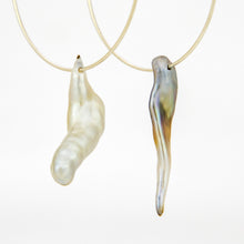 Load image into Gallery viewer, READY TO SHIP Fiji Keshi Pearl Hoop Earrings - 925 Sterling Silver FJD$