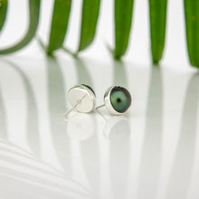 Load image into Gallery viewer, READY TO SHIP Civa Fiji Bezel Set Pearl Stud Earrings - 925 Sterling Silver FJD$