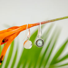 Load image into Gallery viewer, READY TO SHIP Bezel Set Pearl Earrings - 925 Sterling Silver FJD$