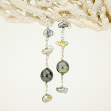 Load image into Gallery viewer, READY TO SHIP Civa Fiji Pearl Stud Drop Earrings - 925 Sterling Silver FJD$