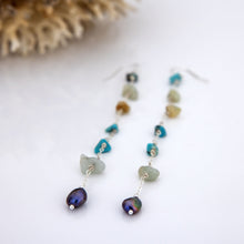 Load image into Gallery viewer, CONTACT US TO RECREATE THIS SOLD OUT STYLE Freshwater Pearl & Mixed Stone Drop Earrings - 925 Sterling Silver FJD$