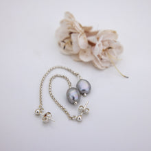 Load image into Gallery viewer, READY TO SHIP Freshwater Pearl Stud Drop Earrings - 925 Sterling Silver FJD$
