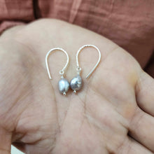 Load image into Gallery viewer, READY TO SHIP Freshwater Pearl Drop Earrings - 925 Sterling Silver FJD$