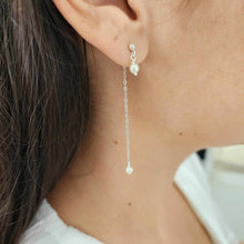 Load image into Gallery viewer, READY TO SHIP - Freshwater Pearl Stud Drop Earrings - 925 Sterling Silver FJD$