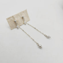 Load image into Gallery viewer, READY TO SHIP - Freshwater Pearl Stud Drop Earrings - 925 Sterling Silver FJD$