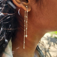 Load image into Gallery viewer, READY TO SHIP - Freshwater Pearl Stud Drop Earrings - 925 Sterling Silver FJD$