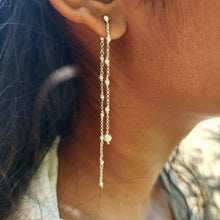 Load image into Gallery viewer, READY TO SHIP - Freshwater Pearl Stud Drop Earrings - 925 Sterling Silver FJD$