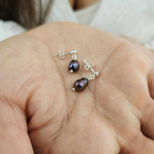 Load image into Gallery viewer, READY TO SHIP Freshwater Pearl Stud Earrings - 925 Sterling Silver FJD$