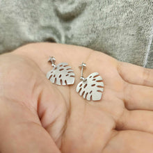 Load image into Gallery viewer, READY TO SHIP Monstera Stud Earrings - 925 Sterling Silver FJD$