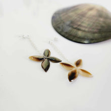 Load image into Gallery viewer, READY TO SHIP Flower Mother of Pearl Stud Earrings - 925 Sterling Silver FJD$