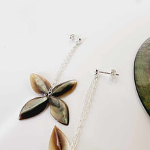 Load image into Gallery viewer, READY TO SHIP Flower Mother of Pearl Stud Earrings - 925 Sterling Silver FJD$