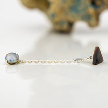 Load image into Gallery viewer, READY TO SHIP Mother of Pearl & Fiji Keshi Pearl Earrings -925 Sterling Silver FJD$