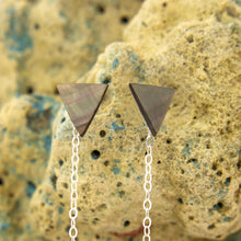 Load image into Gallery viewer, READY TO SHIP Mother of Pearl & Fiji Keshi Pearl Earrings -925 Sterling Silver FJD$