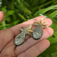 Load image into Gallery viewer, READY TO SHIP Mother of Pearl Pineapple Earrings - 925 Sterling Silver FJD$