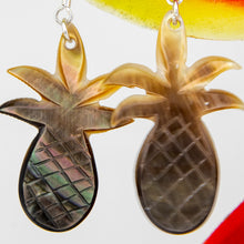 Load image into Gallery viewer, READY TO SHIP Mother of Pearl Pineapple Earrings - 925 Sterling Silver FJD$