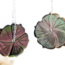 Load image into Gallery viewer, READY TO SHIP Hibiscus Mother of Pearl Stud Earrings - 925 Sterling Silver FJD$