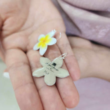 Load image into Gallery viewer, READY TO SHIP Frangipani Flower Earrings - 925 Sterling Silver FJD$