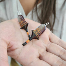 Load image into Gallery viewer, READY TO SHIP Culacula War Club Resin Earrings - 925 Sterling Silver FJD$