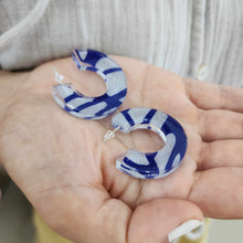 Load image into Gallery viewer, READY TO SHIP Pasifika Resin Earrings - 925 Sterling Silver FJD$