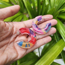 Load image into Gallery viewer, READY TO SHIP Pasifika Resin Earrings - 925 Sterling Silver FJD$