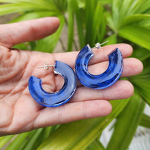 Load image into Gallery viewer, READY TO SHIP Pasifika Resin Earrings - 925 Sterling Silver FJD$