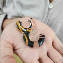 Load image into Gallery viewer, READY TO SHIP Pasifika Resin Earrings - 925 Sterling Silver FJD$