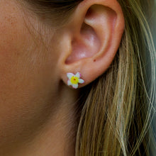Load image into Gallery viewer, READY TO SHIP Frangipani Flower Stud Earrings - 925 Sterling Silver FJD$